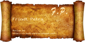 Frindt Petra névjegykártya