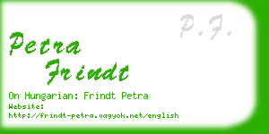 petra frindt business card